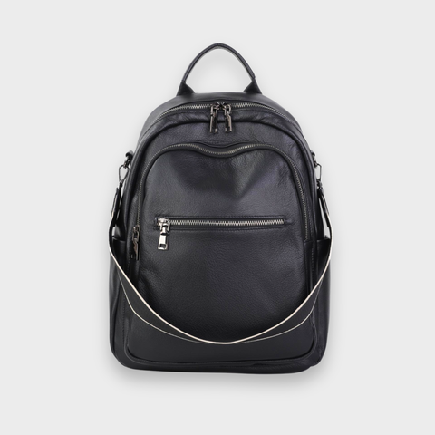 Rhea Arc Leather Backpack