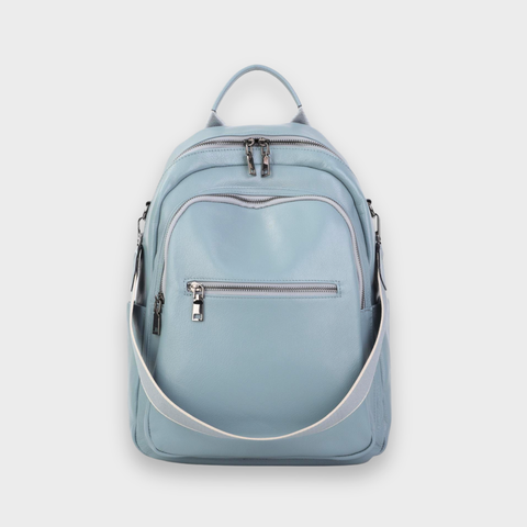Rhea Arc Leather Backpack