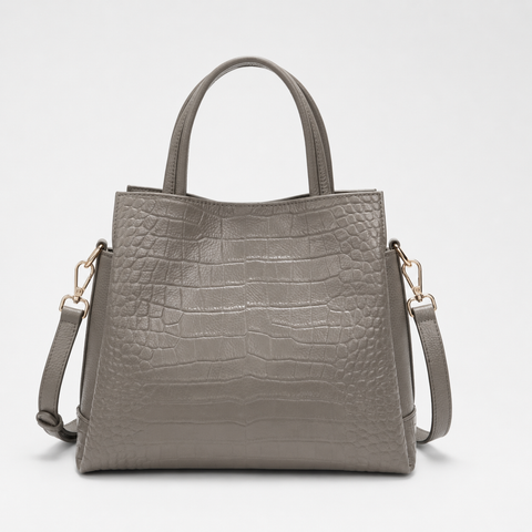 Viera Embossed Leather Handbag