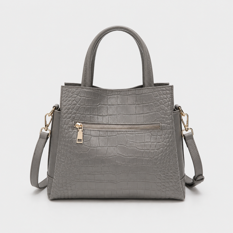 Viera Embossed Leather Handbag