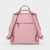 Blush Flap Convertible Leather Backpack