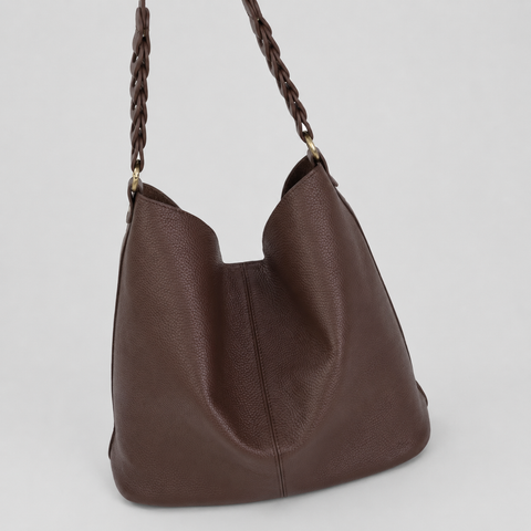Cora Braided Leather Handbag