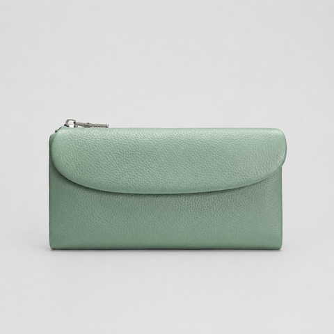 Lina Leather RFID long Magnetic Wallet