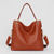 Noir Drape Leather Handbag