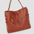 Noir Drape Leather Handbag