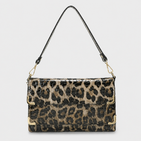 Oria Leopard-Print Shoulder Bag
